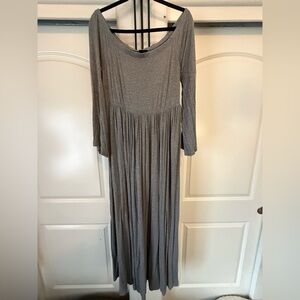 Torrid Gray Long Sleeve Maxi Dress torrid 2